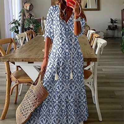 Annemarije™ | Boho Bauchbedeckendes Kleid