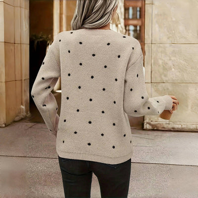 NINA™ - POLKA DOT STRICKPULLOVER