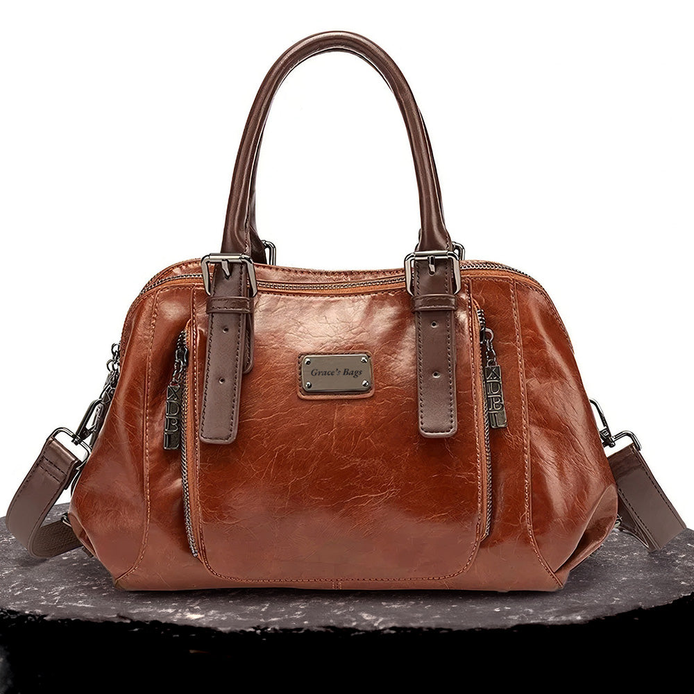 Silke™ | Luxus Leder Schultertasche