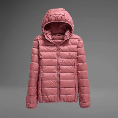 NATHALIE – Elegante Leichtdaunenjacke mit Kapuze