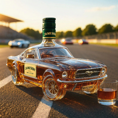 Mustang Whiskey Flasche