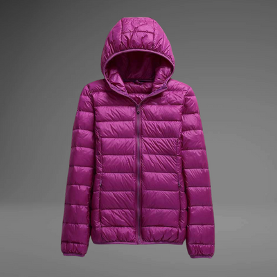 NATHALIE – Elegante Leichtdaunenjacke mit Kapuze