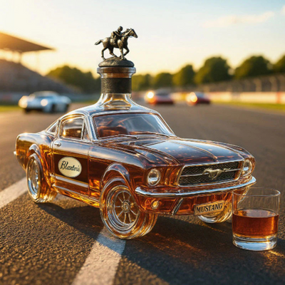 Mustang Whiskey Flasche