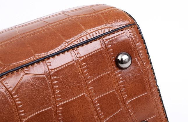 SOPHIA | VINTAGE KROKODILMUSTER 4-9 TEILE TASCHENSET