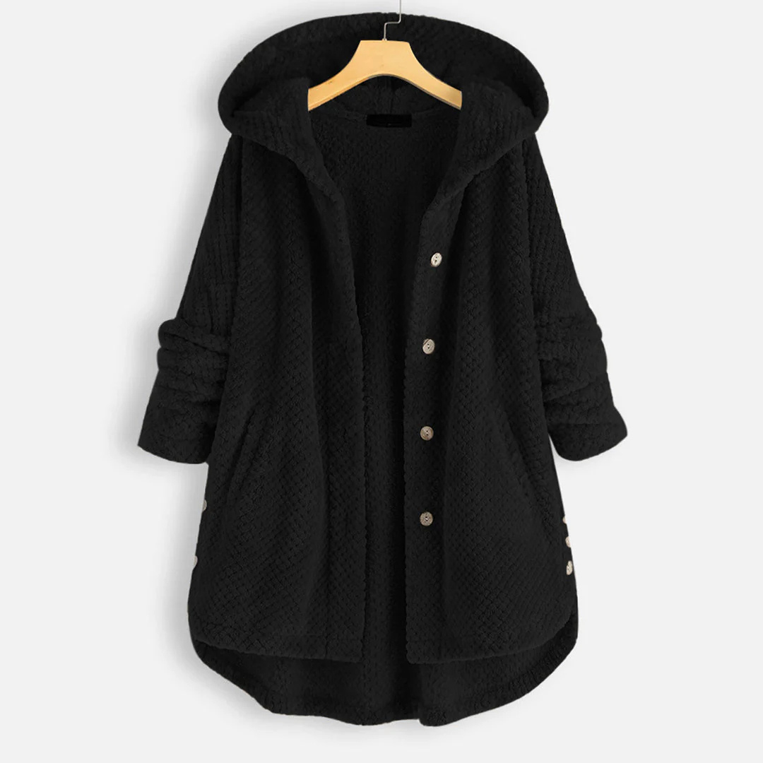 Aubree | Button-Down Kapuzenjacke