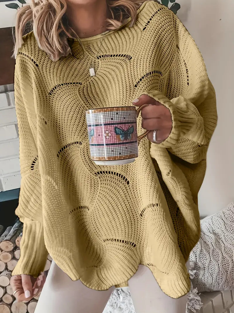 Amélie | Schlichter Strick Oversized Pullover