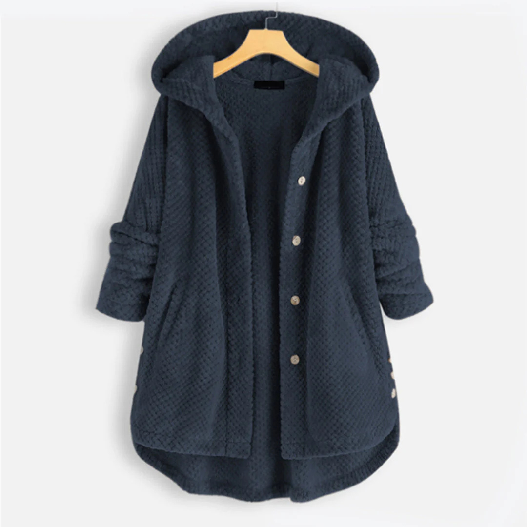 Mina | Button-Down Kapuzenjacke