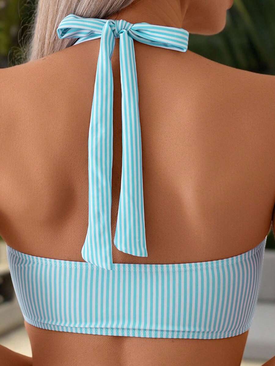Claudia - Bikini mit Nadelstreifen