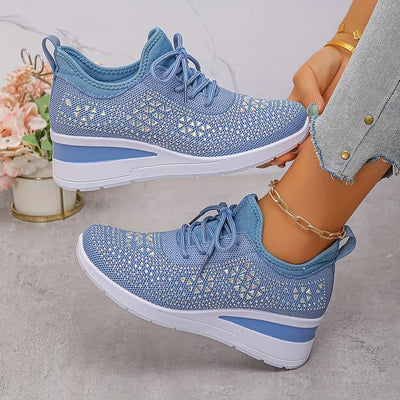 Clara | Orthopädische Sneakers mit funkelnden Strasssteinen