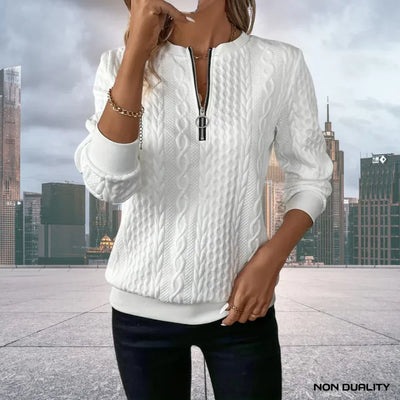 Non-Dualität Zip-Up Pullover |