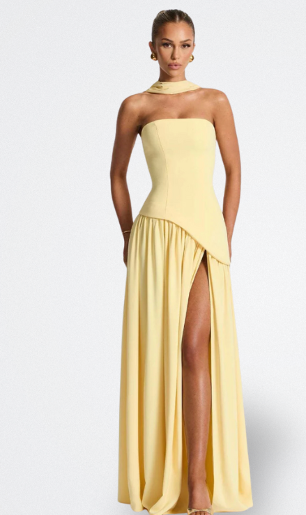 Eva - Trägerloses Maxi-Kleid