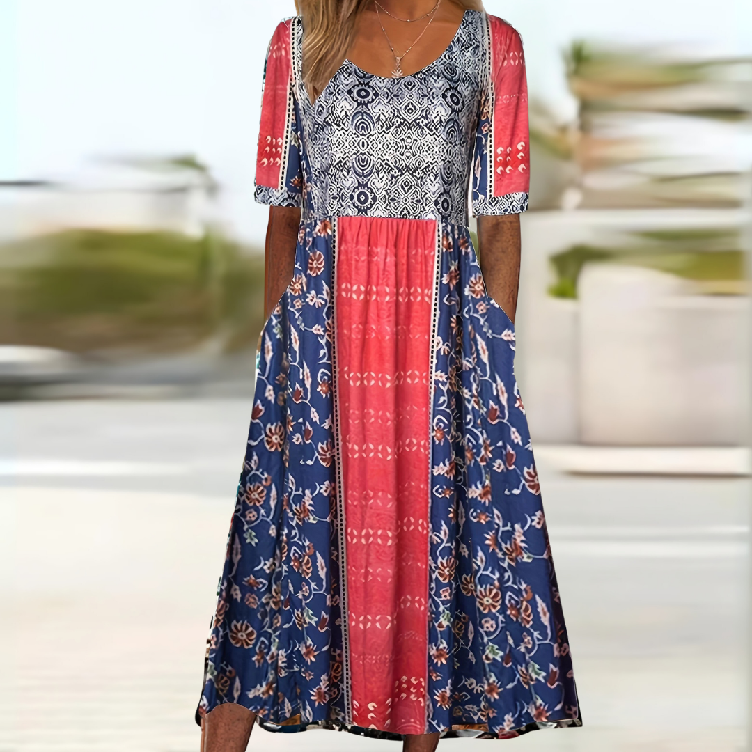 Nora - Elegantes fließendes Kleid