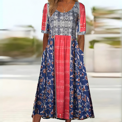 Nora - Elegantes fließendes Kleid