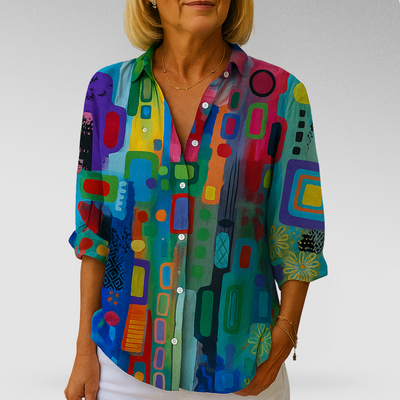 Luise - Schicke bedruckte Bluse