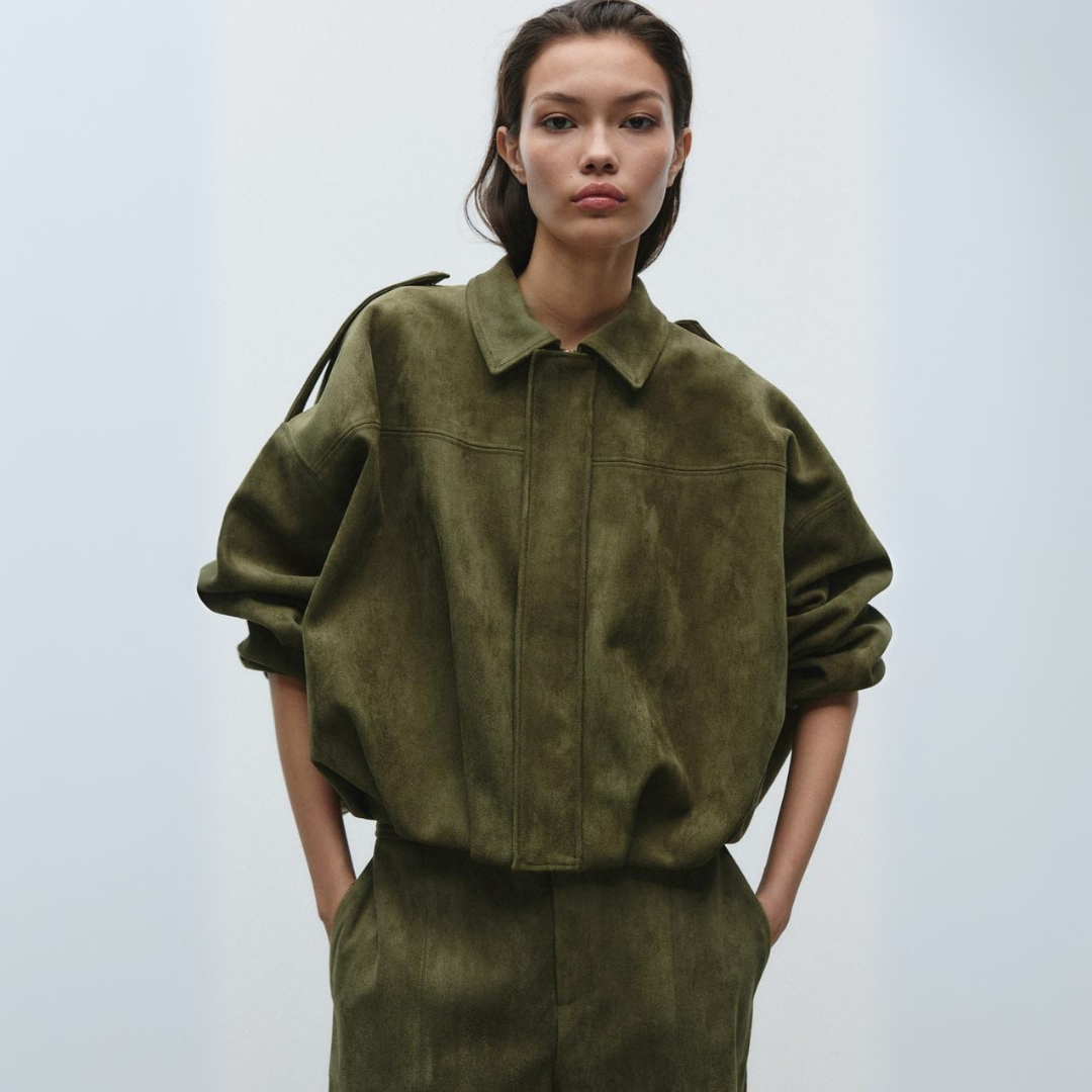 Georgina - Leichte Wildlederjacke