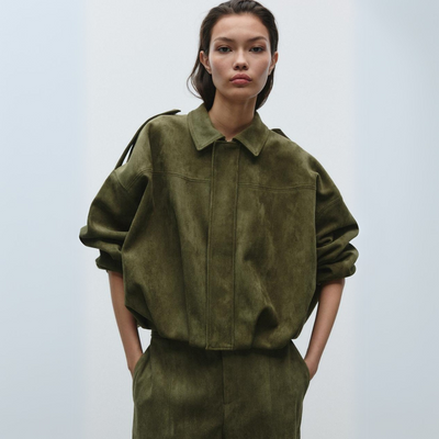 Georgina - Leichte Wildlederjacke