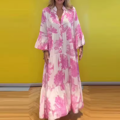 Emilie - Elegantes geblümtes Kleid