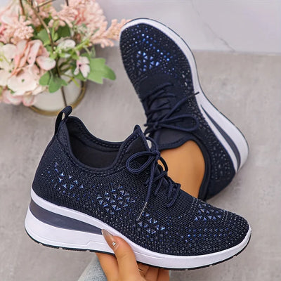 Clara | Orthopädische Sneakers mit funkelnden Strasssteinen
