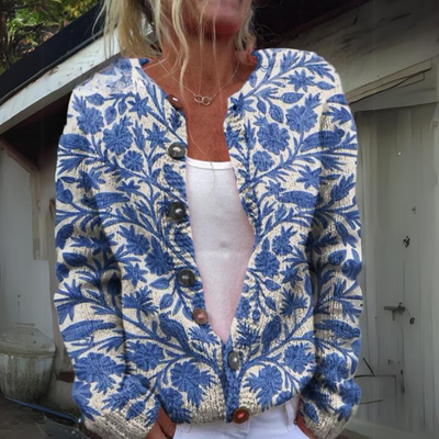 Leilani™ - Wärmer und schöner Cardigan mit floralem Druck