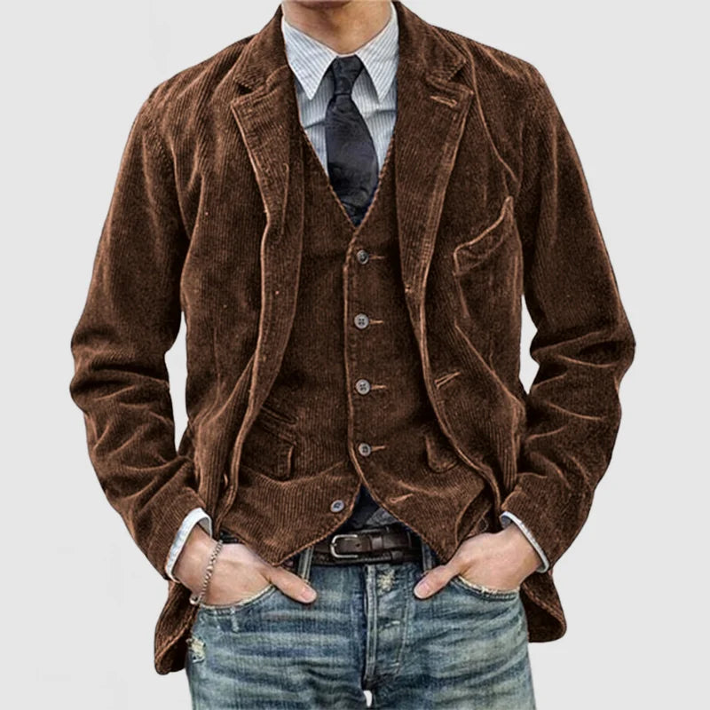 Adam™ - Weste und Strickjacke aus Wolle