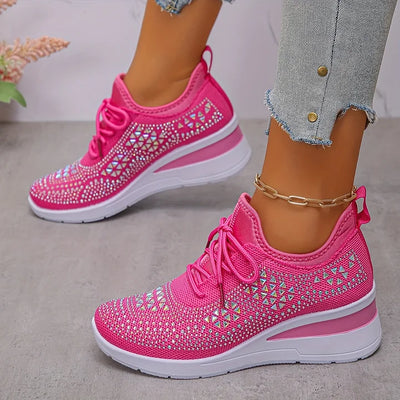 Clara | Orthopädische Sneakers mit funkelnden Strasssteinen