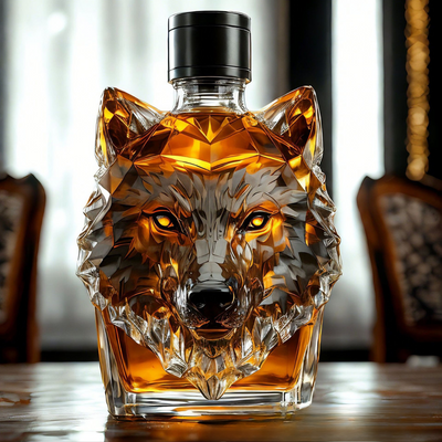 Wolf Whiskey Flasche