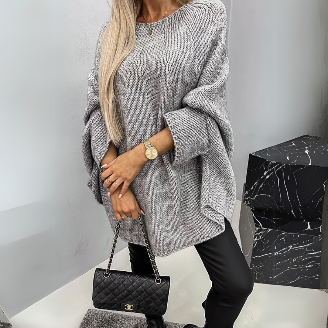 Isabelle | Eleganter Damenpullover mit Rundhalsausschnitt