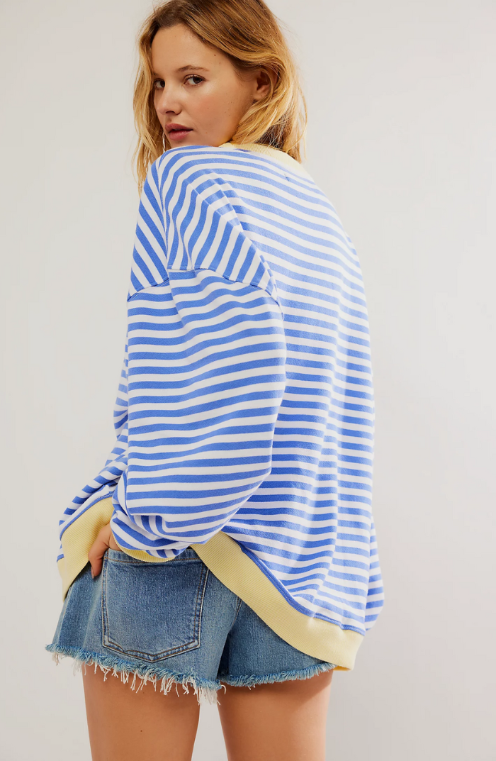 Mana | Gestreifter Oversized Pullover