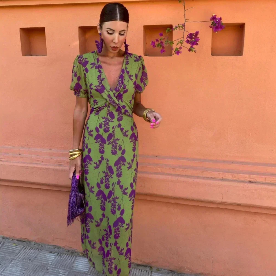 Monica - Elegantes Blumenkleid