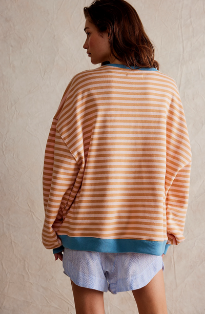Mana | Gestreifter Oversized Pullover