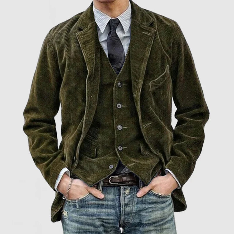 Adam™ - Weste und Strickjacke aus Wolle