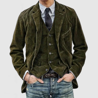 Adam™ - Weste und Strickjacke aus Wolle