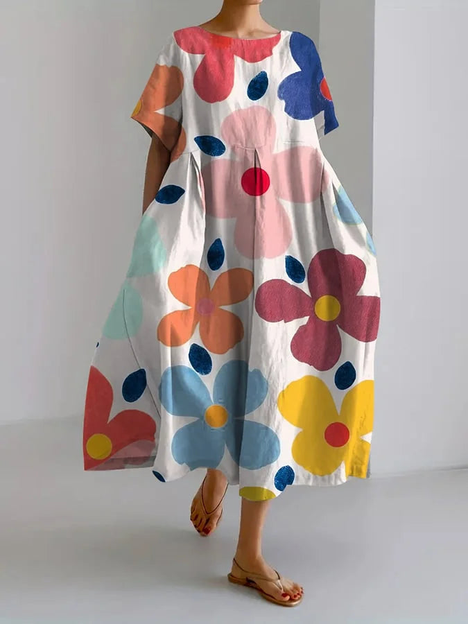 VALENTINA – Maxikleid Blumen Sommerlich