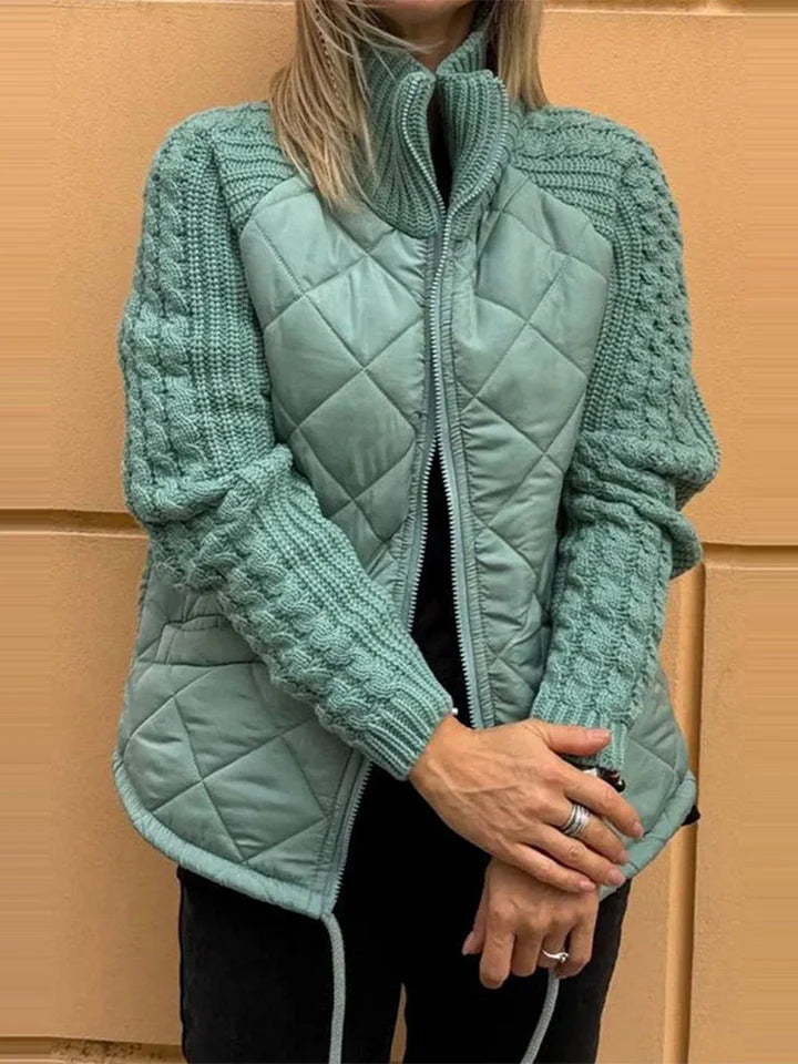 BELINA | Lässige Patchworkjacke mit Reißverschluss