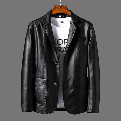 Herren Lederblazer
