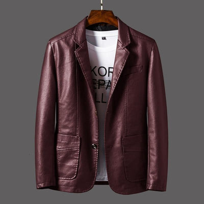 Herren Lederblazer