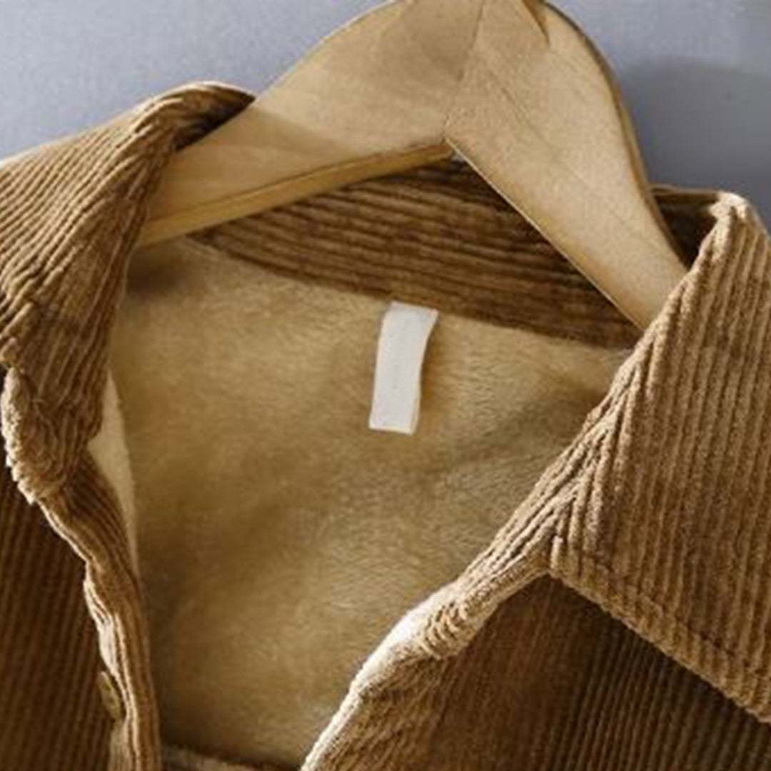 Weste aus Cord mit Klassischem Design