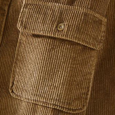 Weste aus Cord mit Klassischem Design