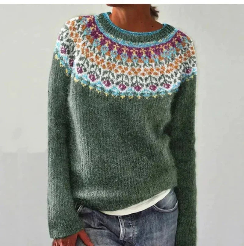 YASMINE™ - RETRO HERBSTPULLOVER
