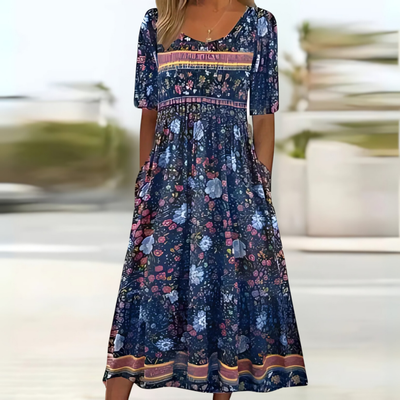 Nora - Elegantes fließendes Kleid