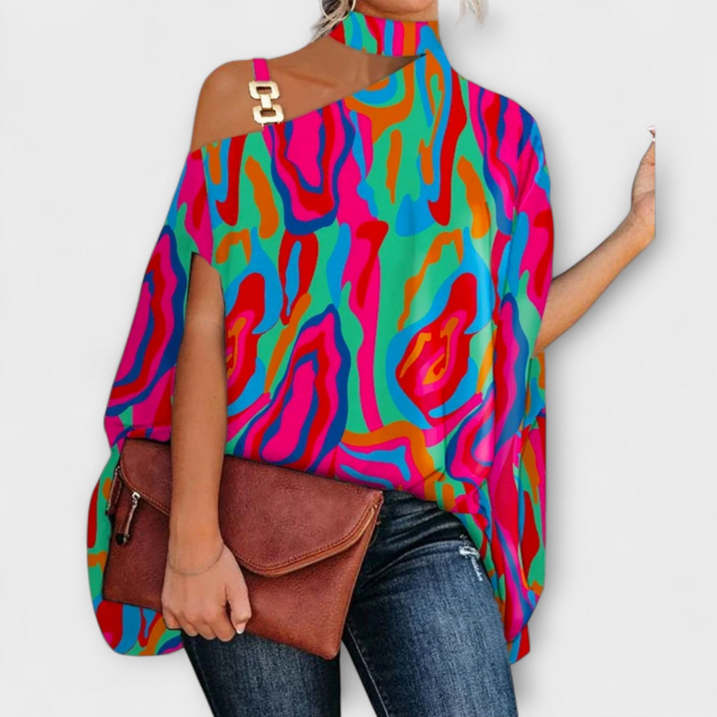 Schulterfreie Bluse für Damen