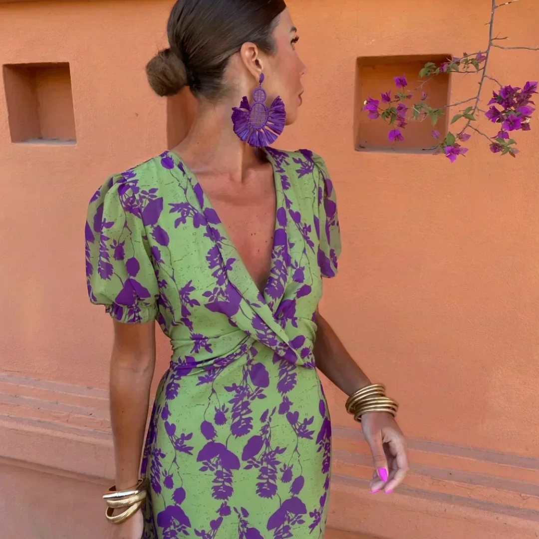 Monica - Elegantes Blumenkleid