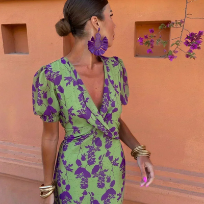 Monica - Elegantes Blumenkleid