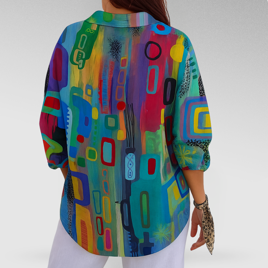 Luise - Schicke bedruckte Bluse