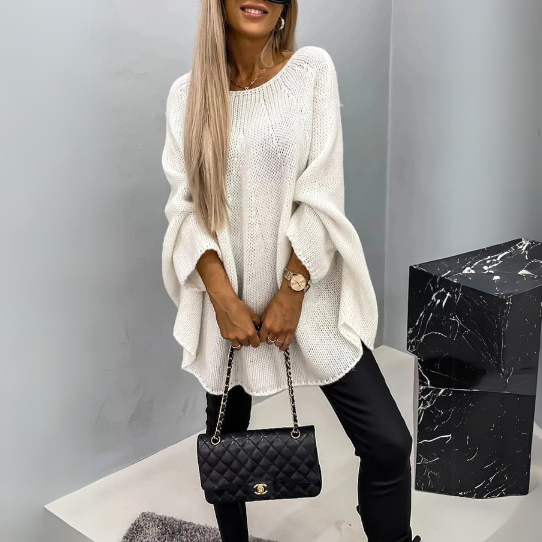 Isabelle | Eleganter Damenpullover mit Rundhalsausschnitt