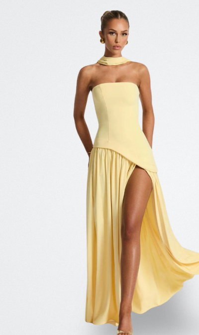 Eva - Trägerloses Maxi-Kleid