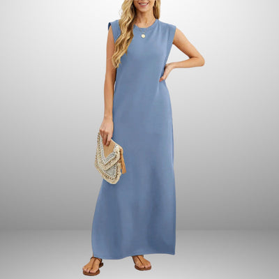 Nicole – Langes fließendes knitterfreies Kleid