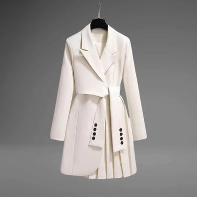 LOUISA – Eleganter Mantel mit Faltendetails