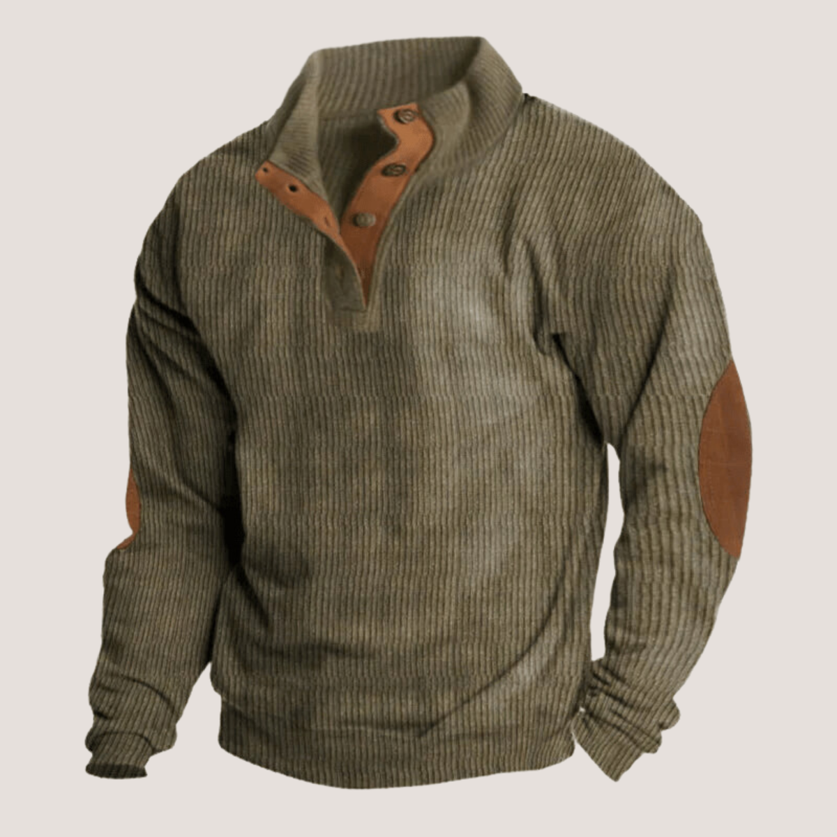 Edoardo™ - Sweatshirt aus Cord mit Kragen