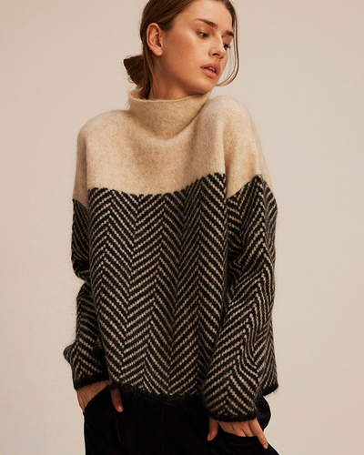 Norah | Baumwoll-Rollkragenpullover